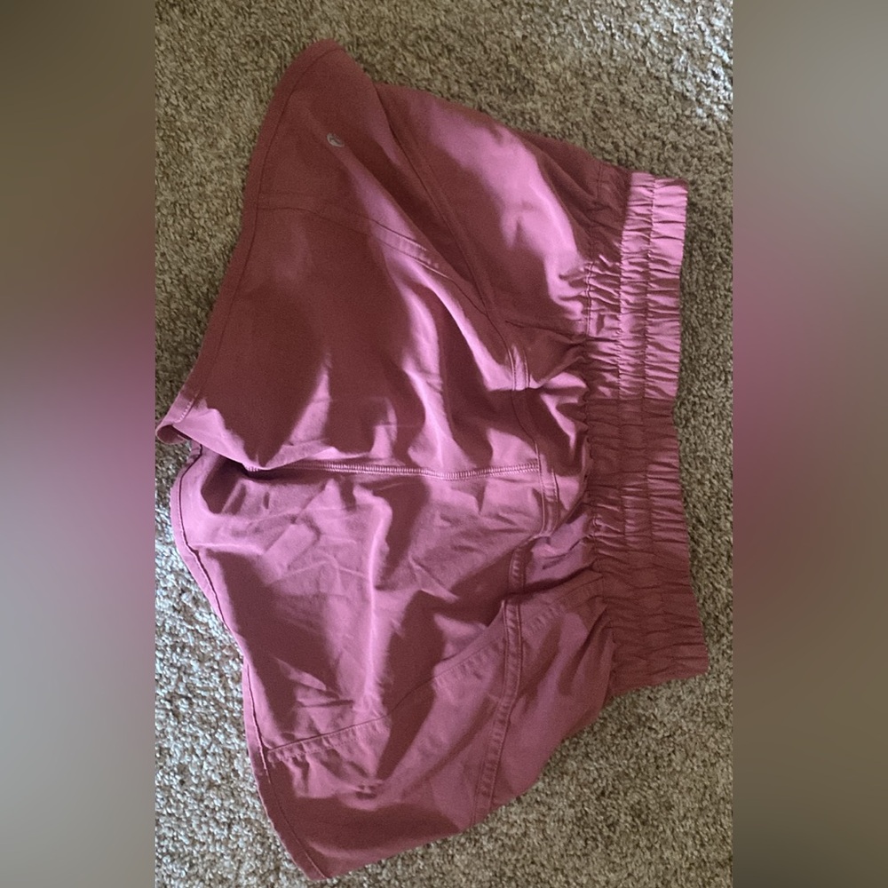 Size 6 pink lulu lemon shorts